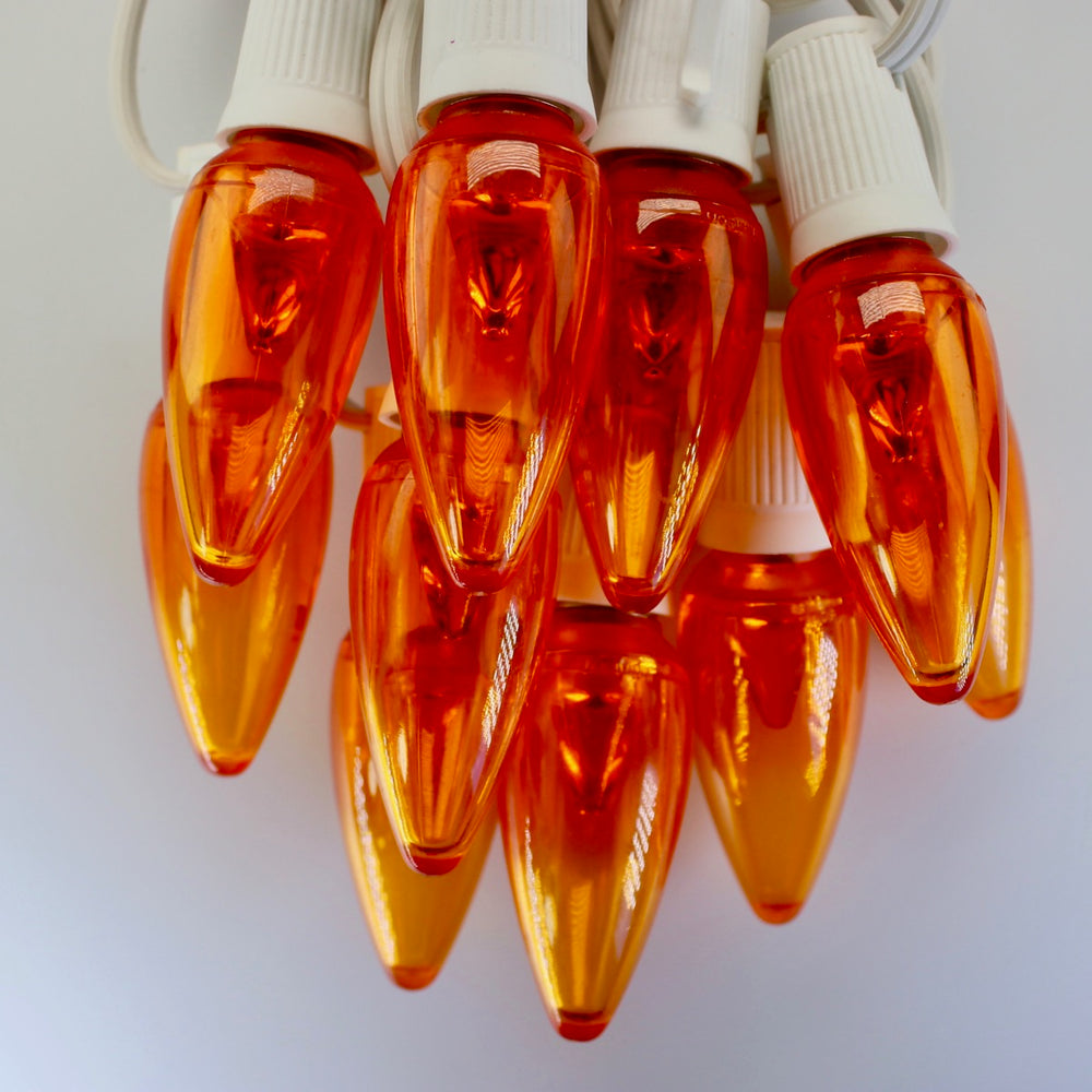 C9 Orange Smooth LED (SMD) Bulbs E17 Bases