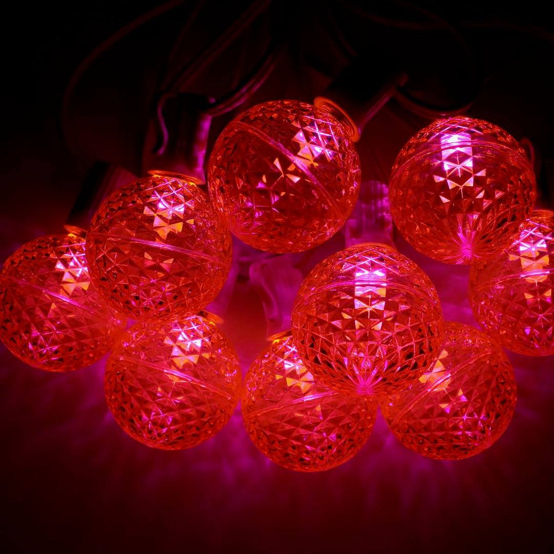 G50 Pink LED (SMD) Bulbs E12 Bases