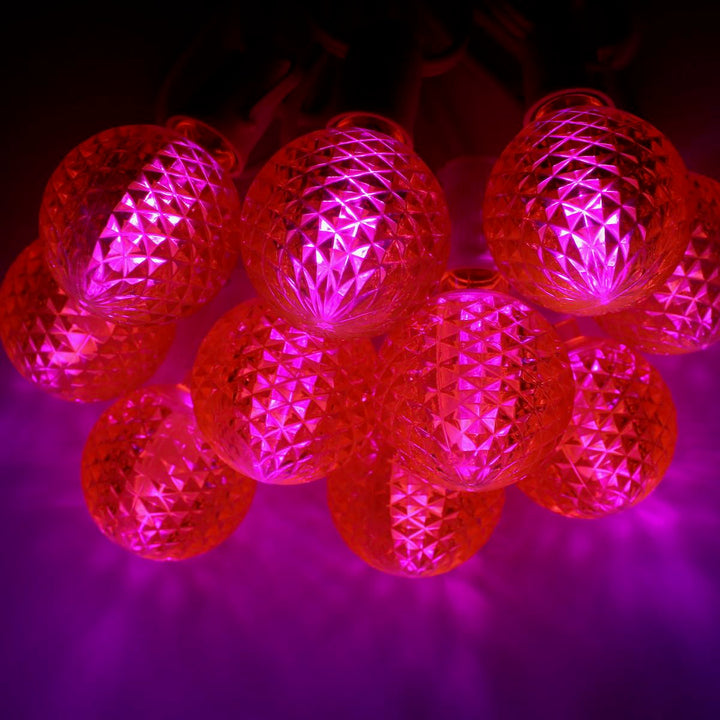 G50 Pink LED Bulbs E17 Bases
