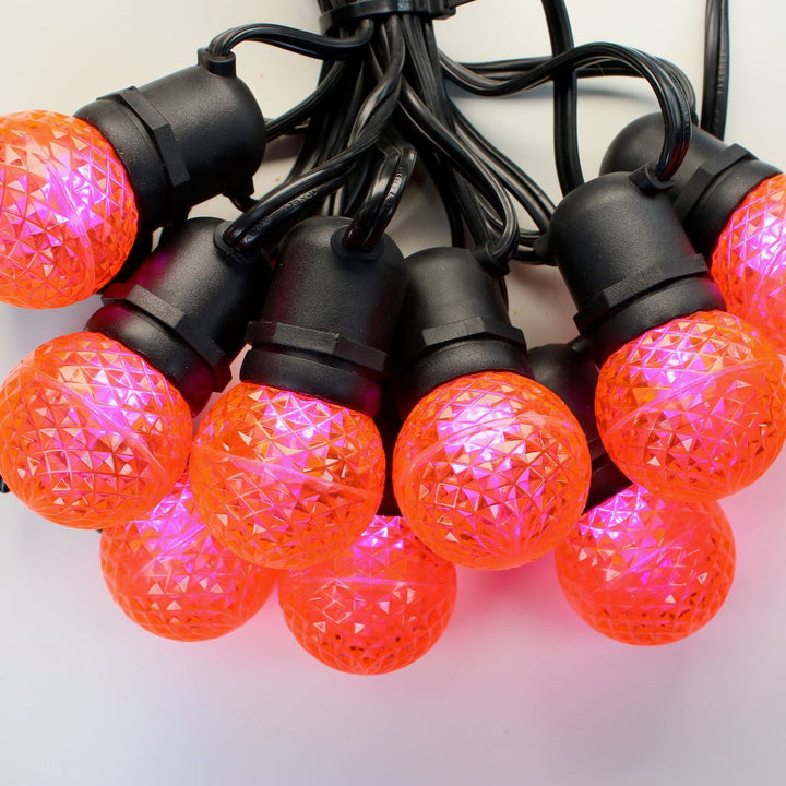 G50 Pink LED Bulbs E26 Bases