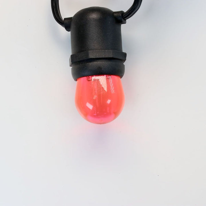 S11 Pink LED Bulbs E26 Bases