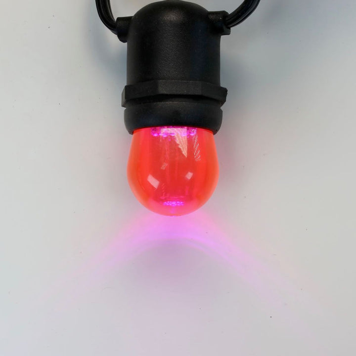 S11 Pink LED Bulbs E26 Bases