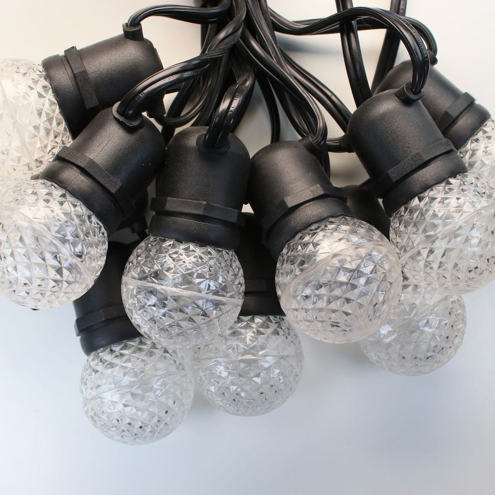 G50 Pure (Cool) White LED Bulbs E26 Bases