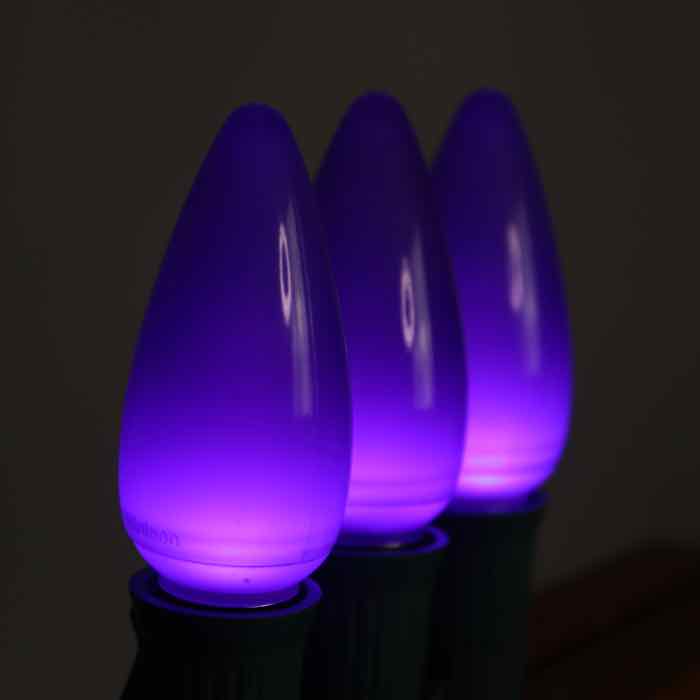 C9 Purple Opaque LED (SMD) Bulbs E17 Bases