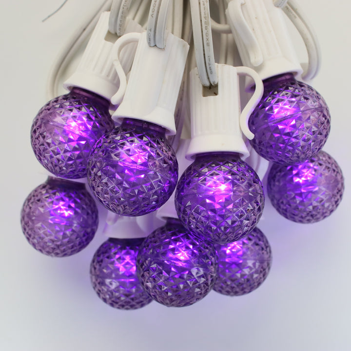 G30 Purple LED Bulbs E12 Bases