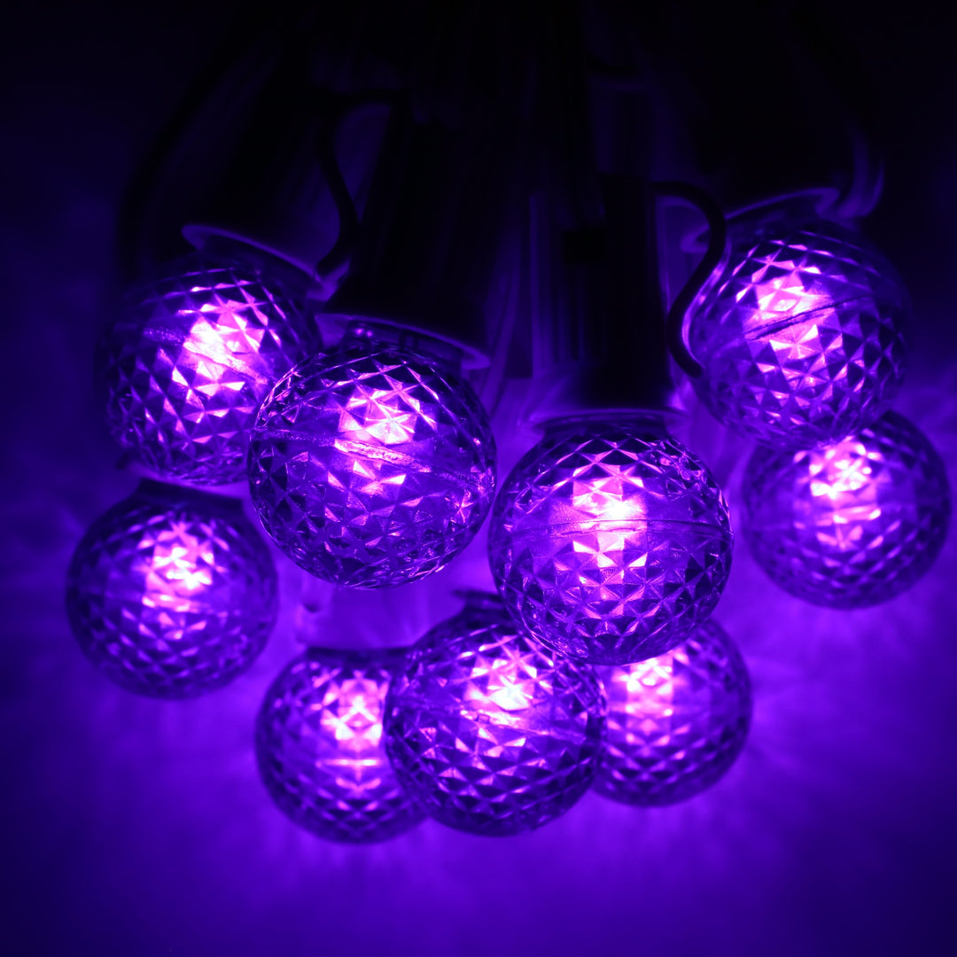 G30 Purple LED Bulbs E12 Bases