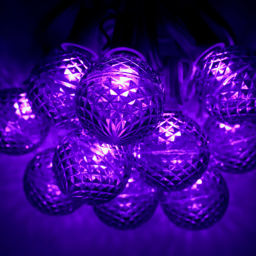 G40 Purple LED Bulbs E12 Bases