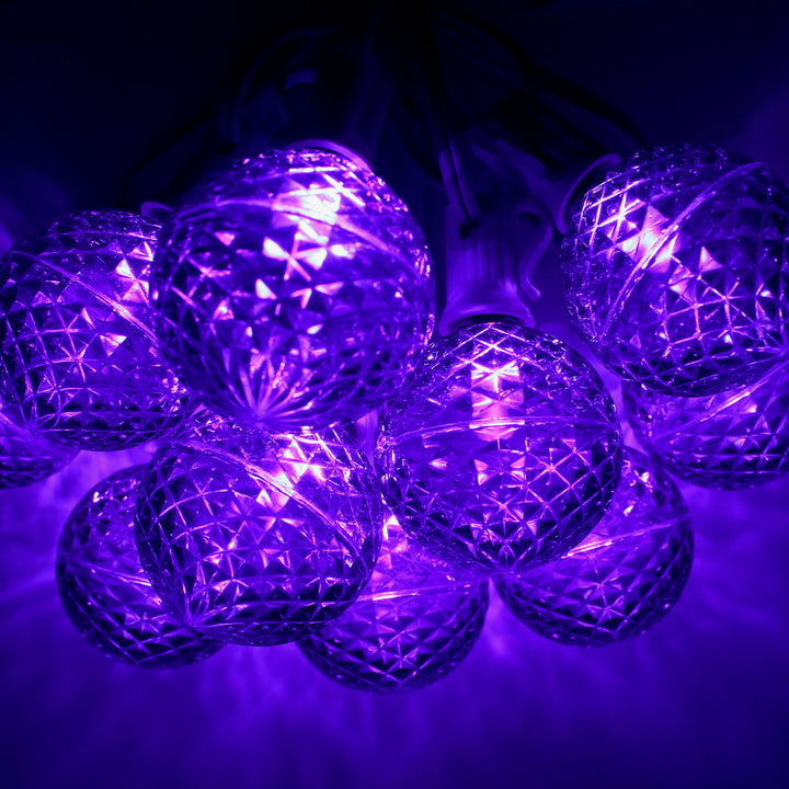 G50 Purple LED (SMD) Bulbs E12 Bases