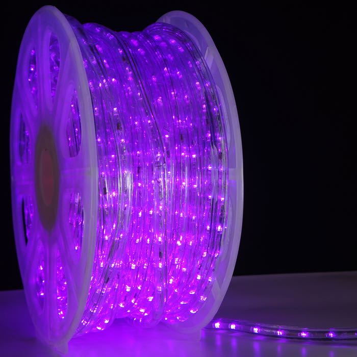 1/2" Purple LED Rope Lights (Adhesive Connections)