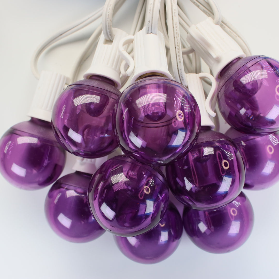 G40 Purple Smooth LED Bulbs E12 Bases