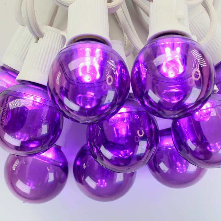 G40 Purple Smooth LED Bulbs E17 Bases