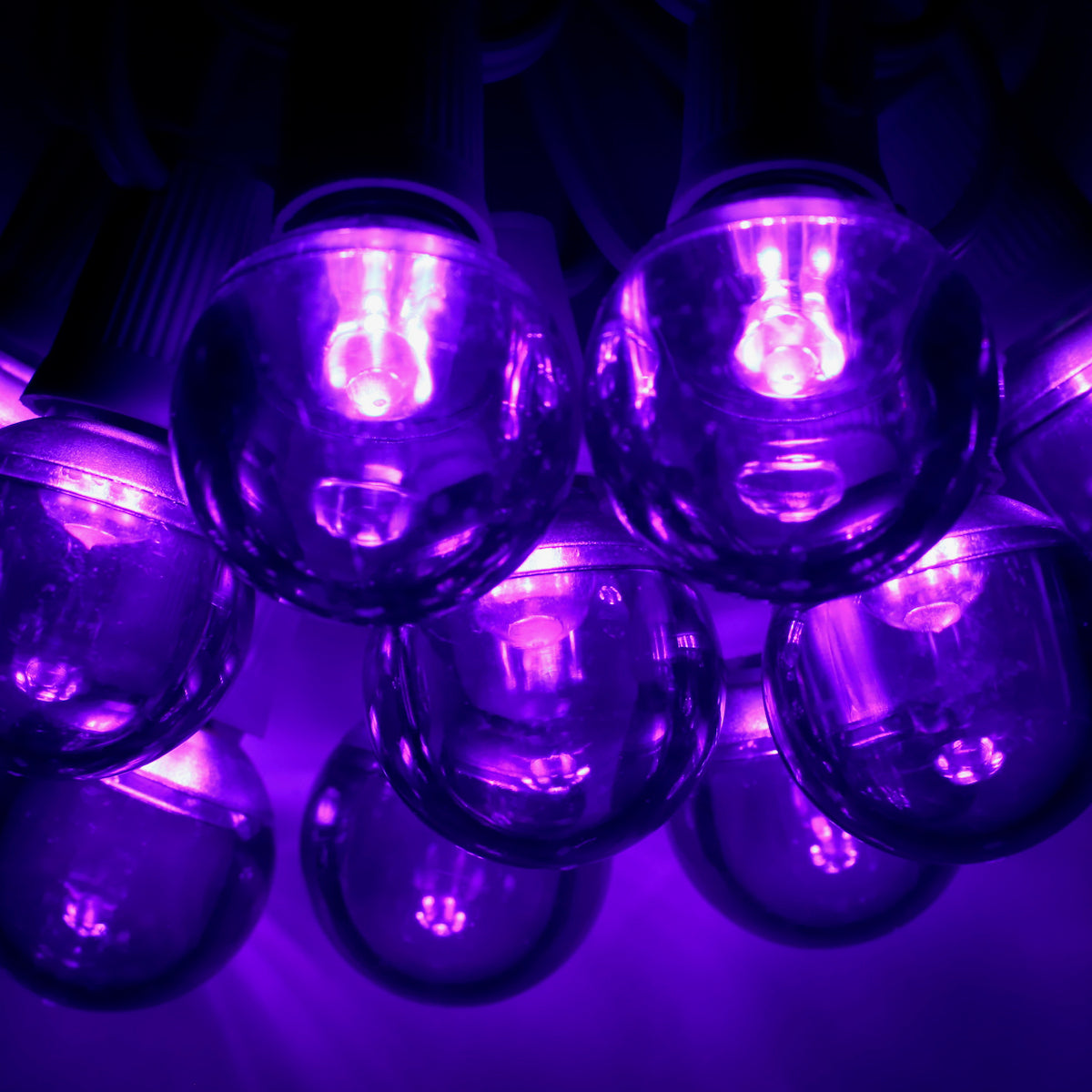 Minleon G40 Purple Smooth LED Bulbs E17 Bases (25 Pack