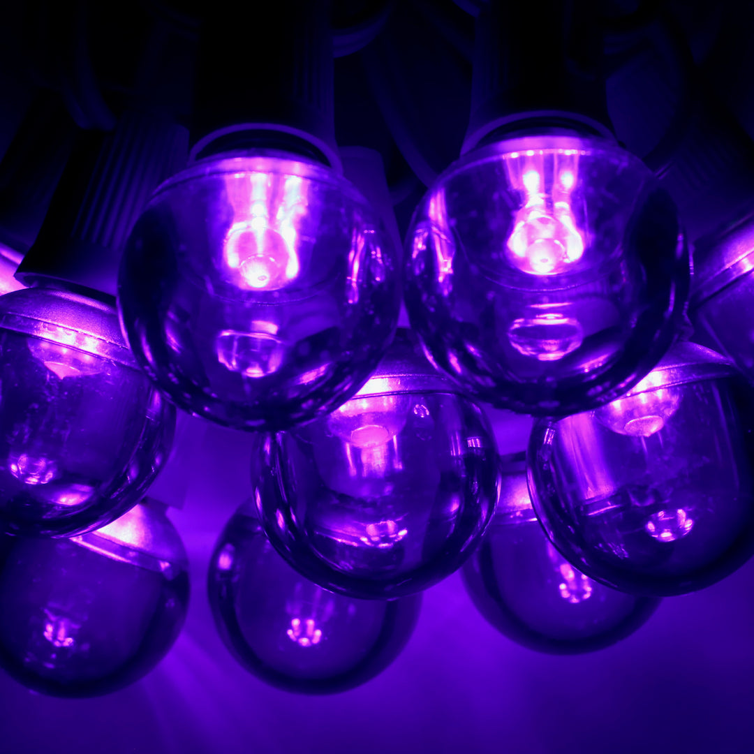 G40 Purple Smooth LED Bulbs E17 Bases