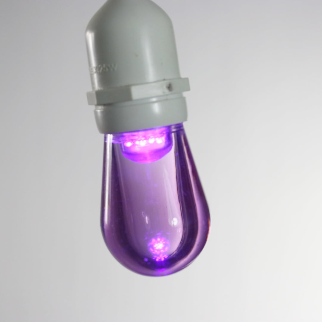 T50 Purple Smooth LED Bulbs E26 Bases