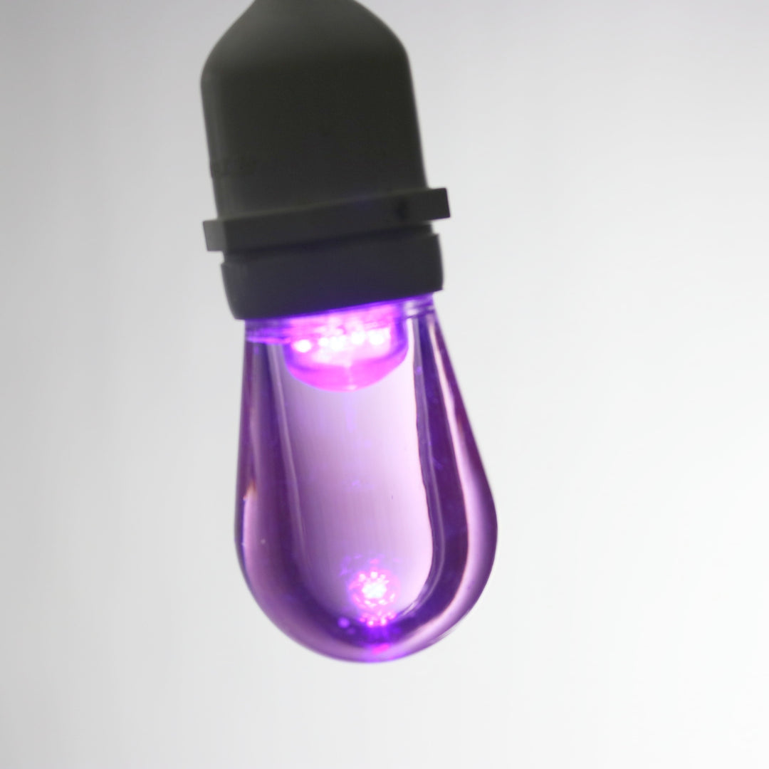 T50 Purple Smooth LED Bulbs E26 Bases