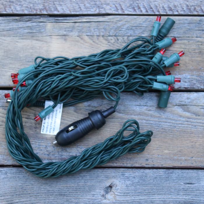 12 Volt LED Light Set Red Green Wire