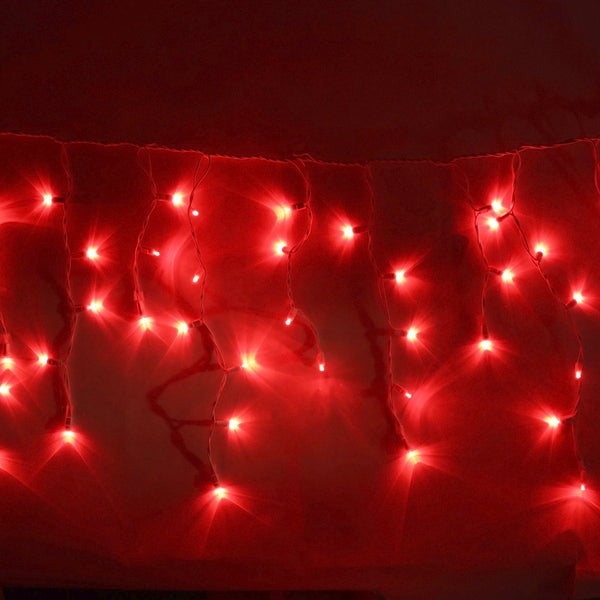Red LED Icicle Lights