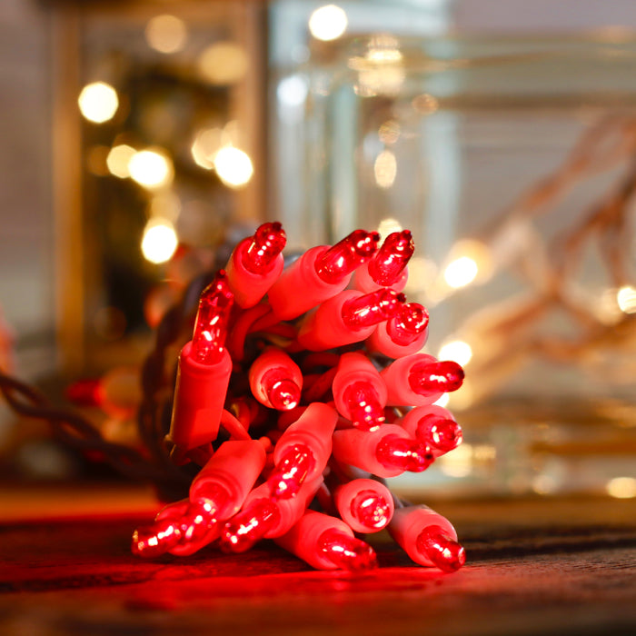 20ct Light Set String Strand Miniature Clear Bulbs White Cord Christmas  Craft