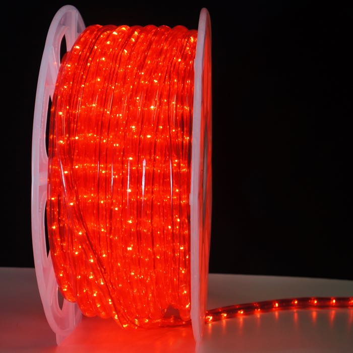 1/2" Red Incandescent Rope Lights (Adhesive Connections)