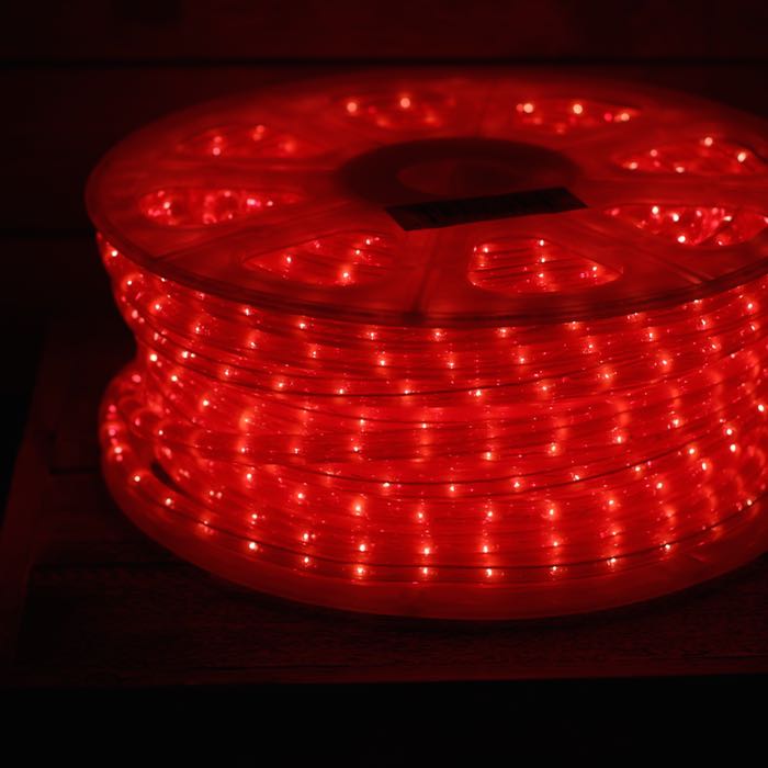 3/8" Red Incandescent Rope Lights (Adhesive Connections)