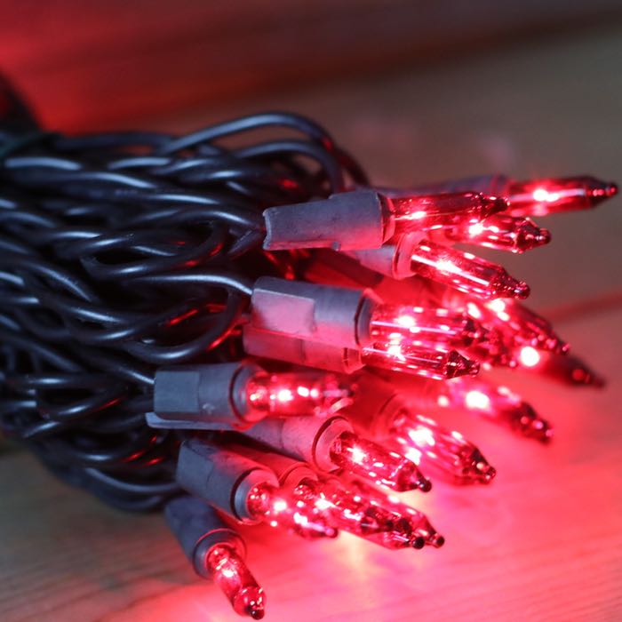 50-bulb Multicolor Mini Lights, 4 Spacing, Black Wire – Christmas Light  Source