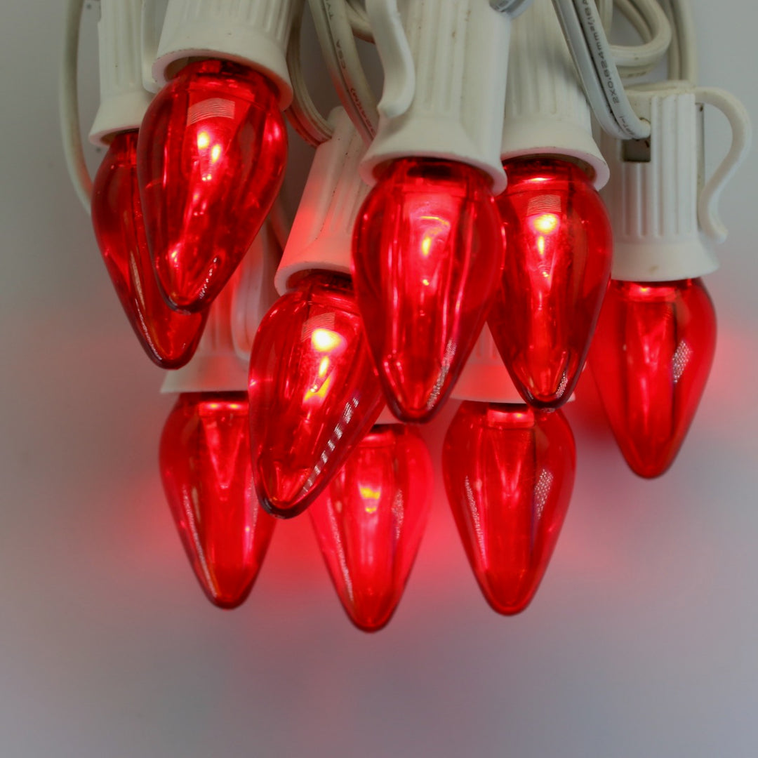 C7 Red Smooth LED (SMD) Bulbs E12 Bases
