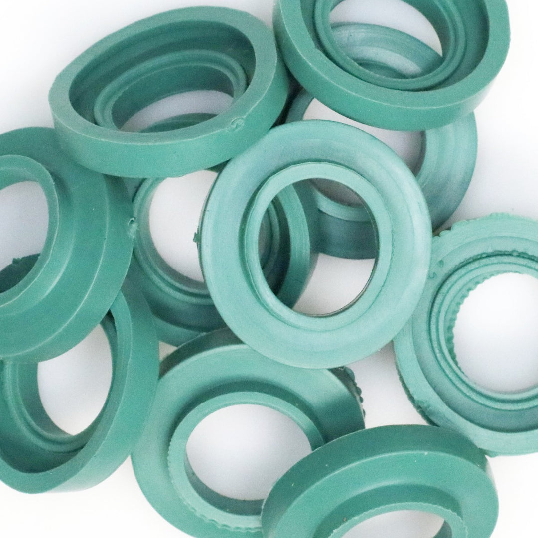 C9 Rubber O-Rings, Green, 100-count