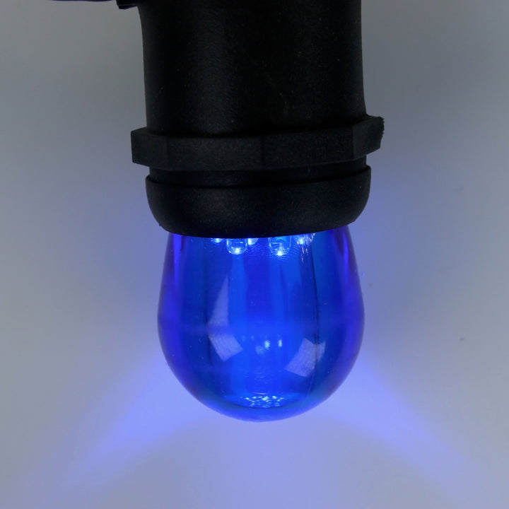 S11 Blue LED Bulbs E26 Bases