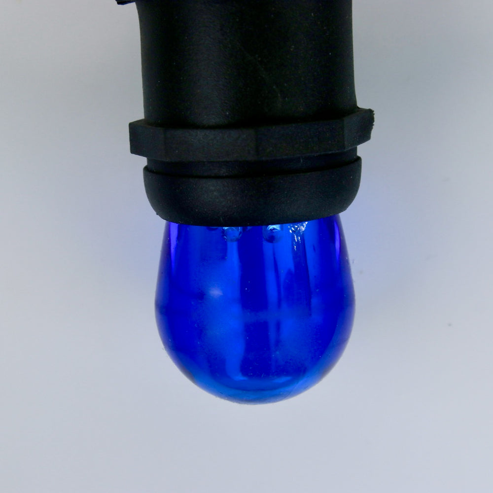 S11 Blue LED Bulbs E26 Bases