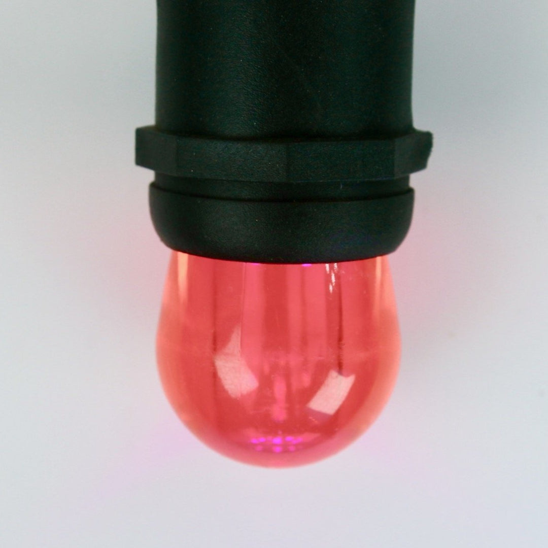 S11 Pink LED Bulbs E26 Bases