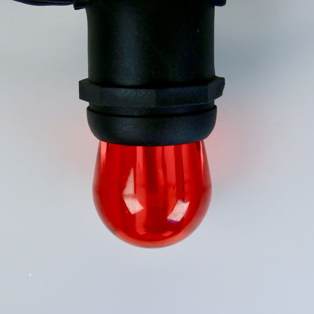 S11 Red LED Bulbs E26 Bases