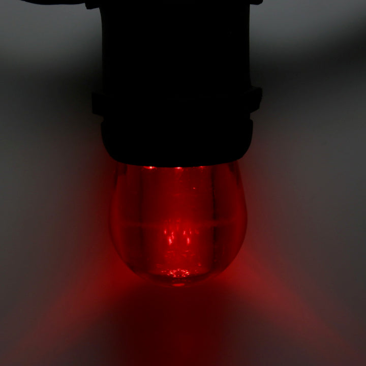 S11 Red LED Bulbs E26 Bases