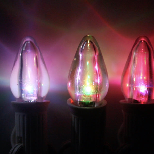 C7 Smooth Slow Change LED Bulbs E12 Bases Christmas Light Source