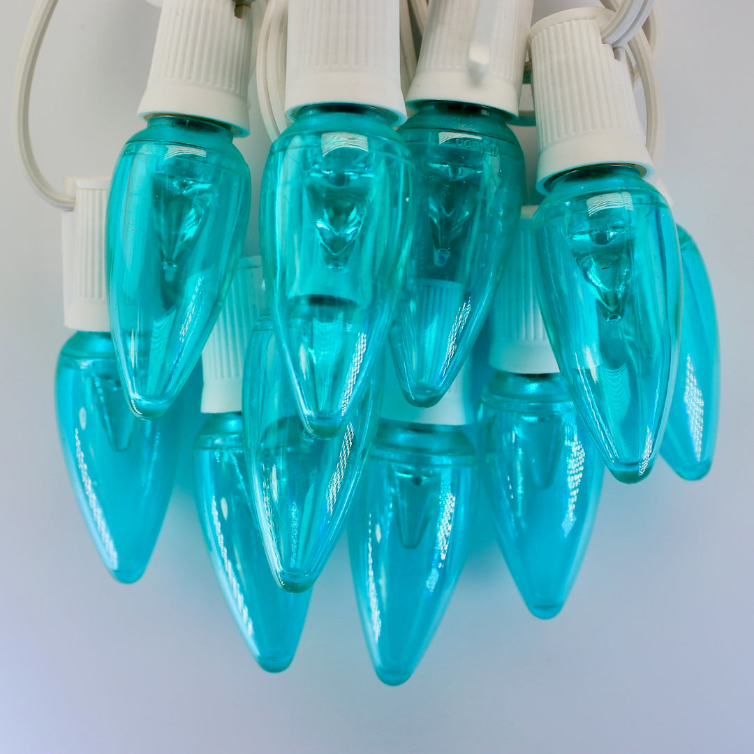 C9 Teal Smooth LED (SMD) Bulbs E17 Bases