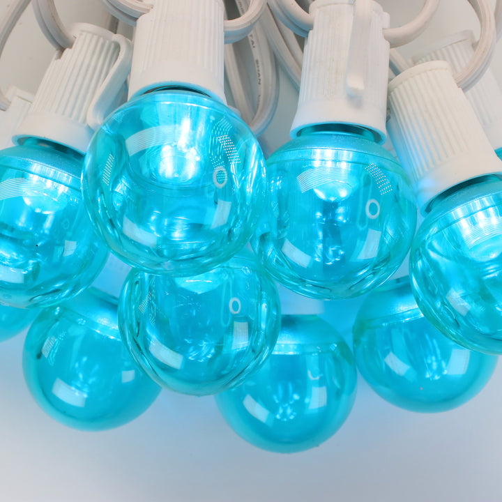 G40 Teal Smooth LED Bulbs E17 Bases