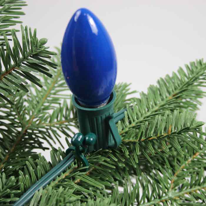 C9 Blue Opaque Glass Bulbs E17 Bases