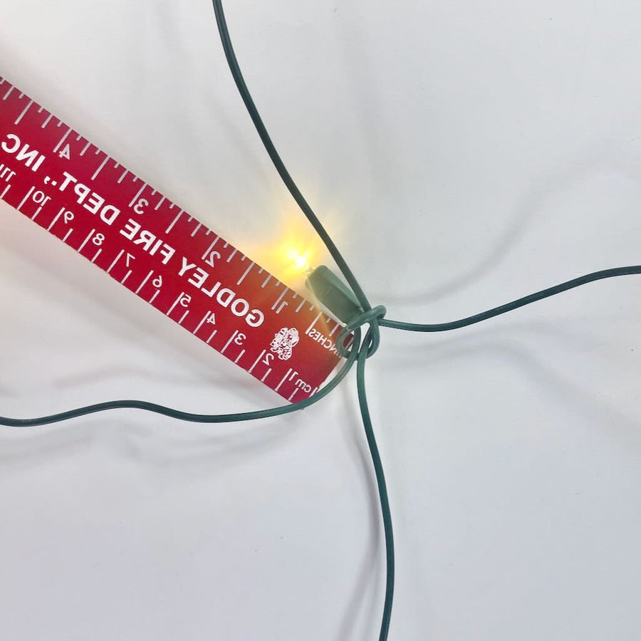 100light Warm White 5mm LED Net Lights, Green Wire Christmas Light