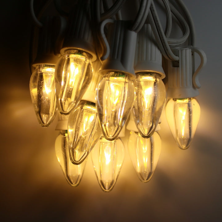 C7 Warm White Smooth LED (SMD) Bulbs E12 Bases