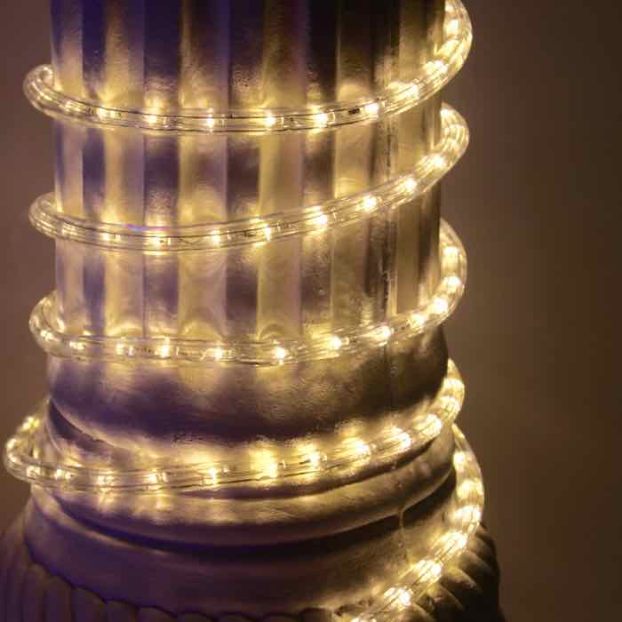 3/8" Warm White LED Rope Lights (Adhesive Connections)