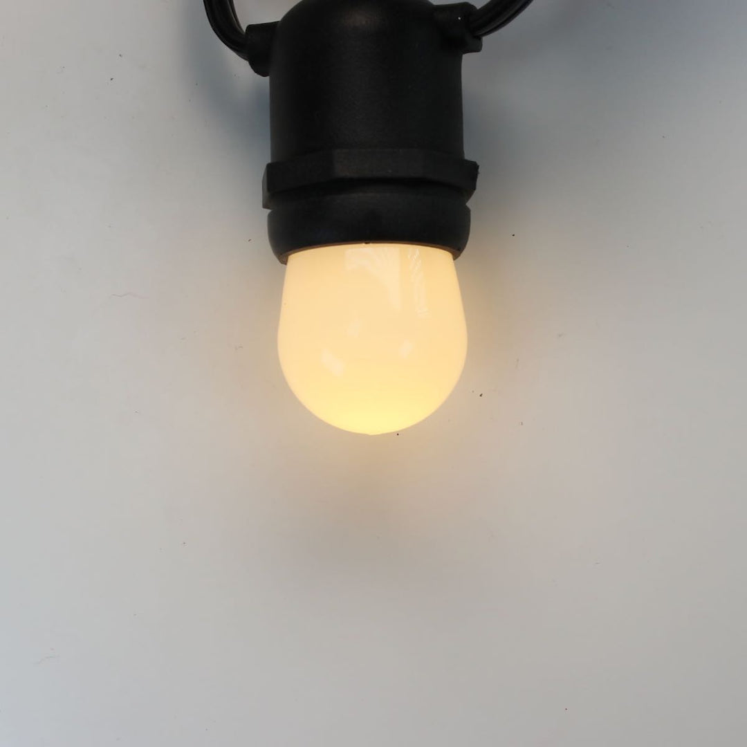 S11 Warm White Opaque LED Bulbs E26 Bases