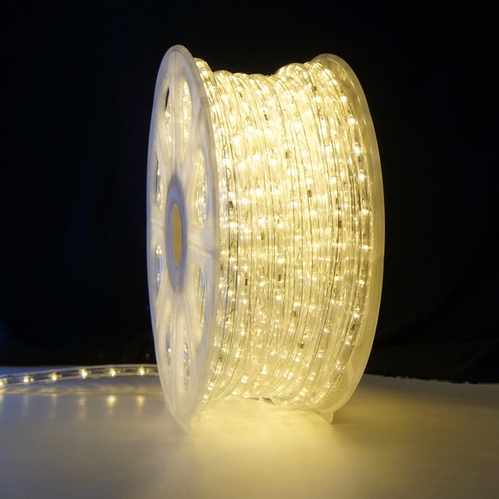 1/2" Warm White LED Rope Lights (Adhesive Connections)