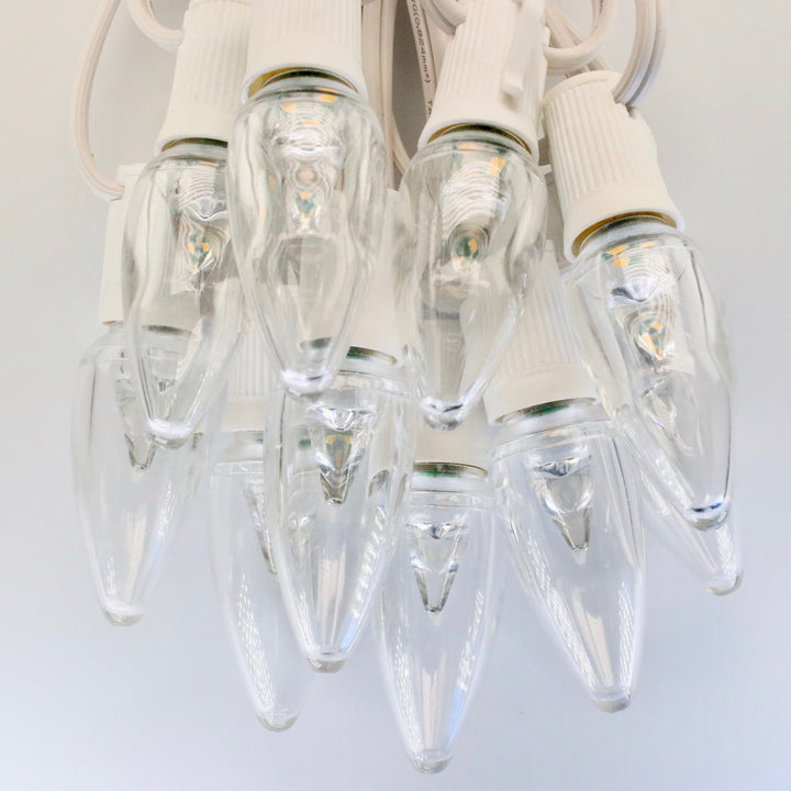 C9 Warm White Smooth LED (SMD) Bulbs E17 Bases