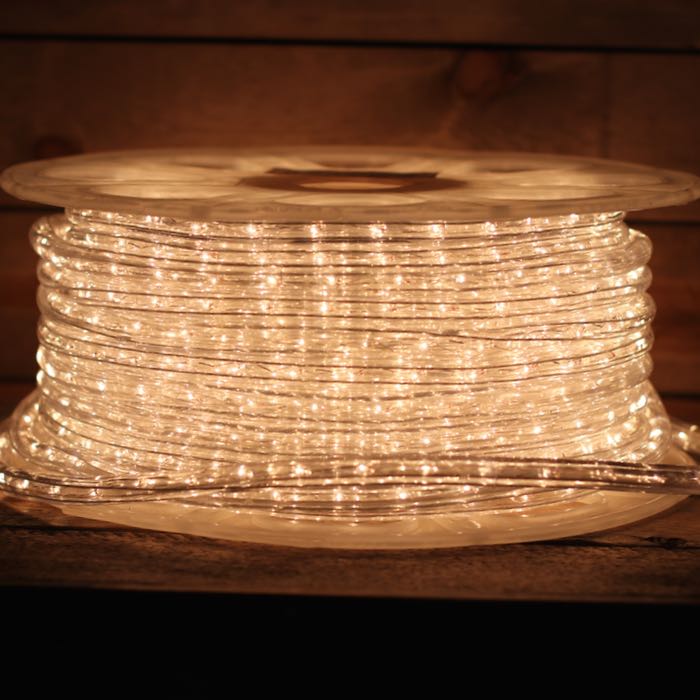 1/2" White Incandescent Rope Lights (Adhesive Connections)