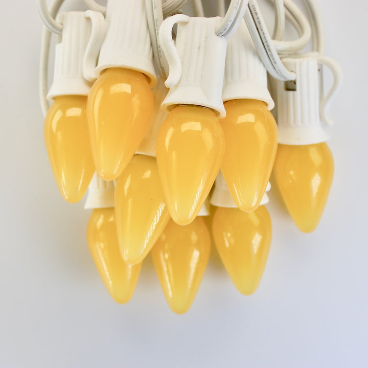 C7 Yellow Opaque LED (SMD) Bulbs E12 Bases