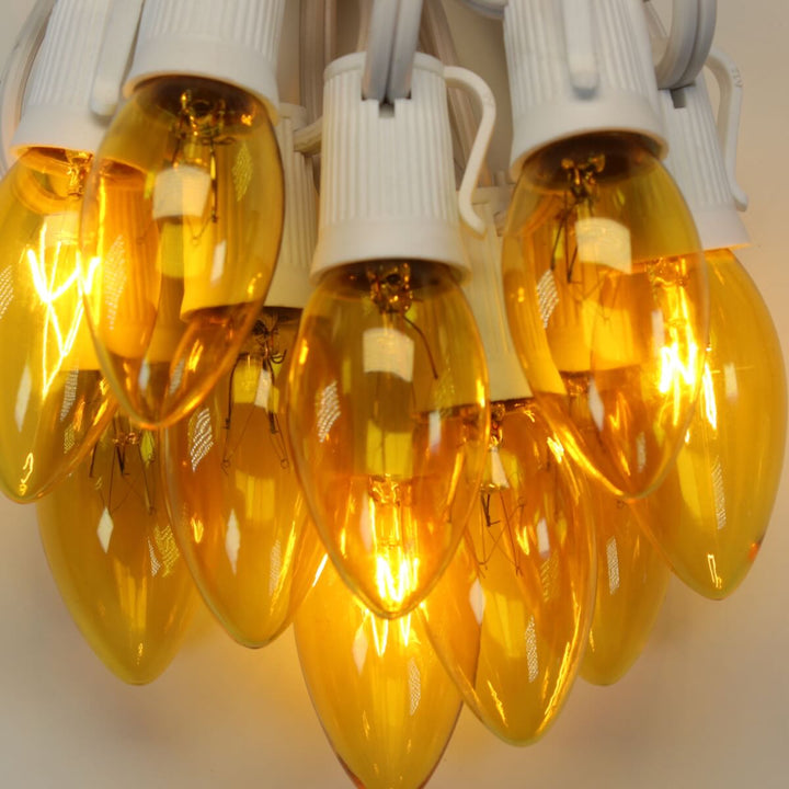 C9 Twinkle Bulbs Yellow E17 Base