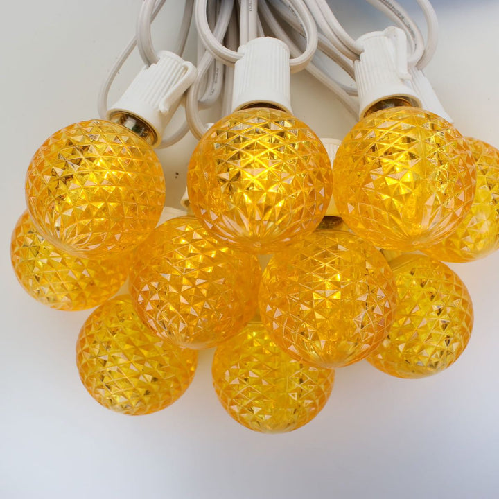 G50 Yellow LED Bulbs E17 Bases
