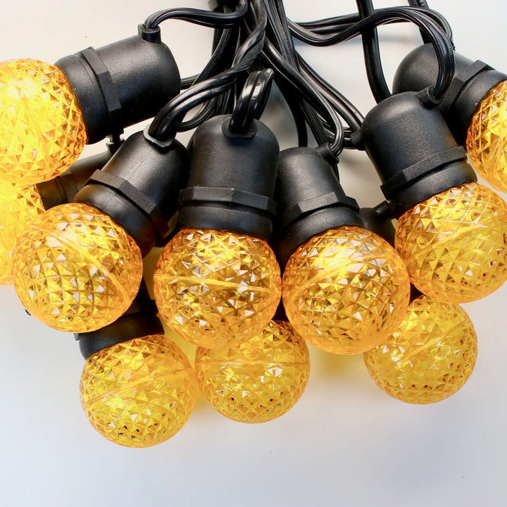 G50 Yellow LED Bulbs E26 Bases