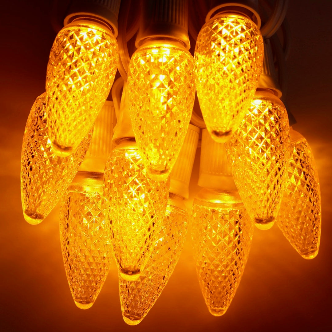 C9 Yellow LED (SMD) Bulbs E17 Bases