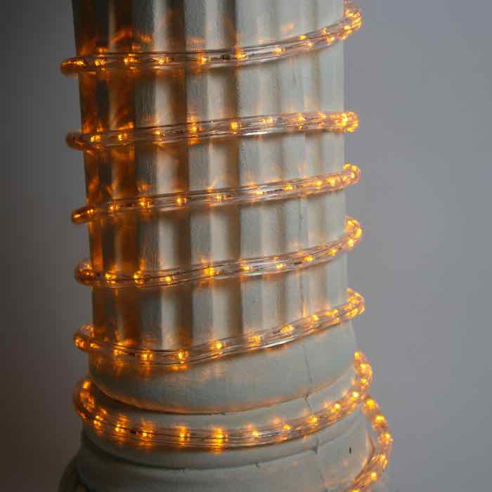 3/8" Yellow LED Rope Lights (Adhesive Connections)