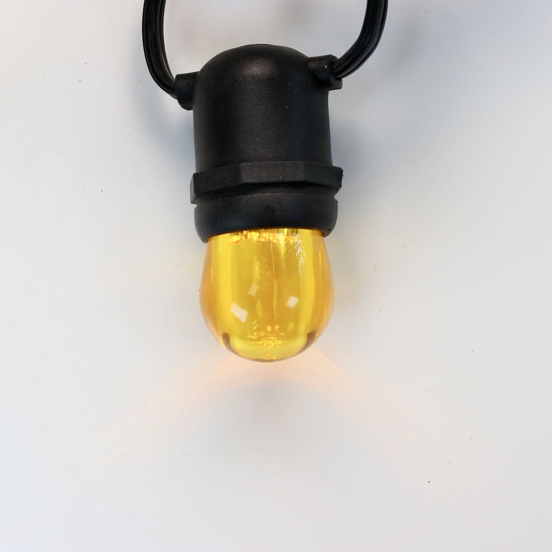 S11 Yellow LED Bulbs E26 Bases
